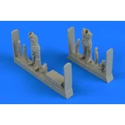 WWII German Soldiers with ammunition box, 1/48 - Aerobonus 480.201