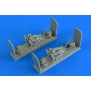 Modern Soviet Fighter Pilot and Operator with ej. seat for MiG-31 F...