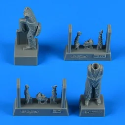 German WWII Pilot & Radioman for Fokker G-1, 1/48 - Aerobonus 480.239