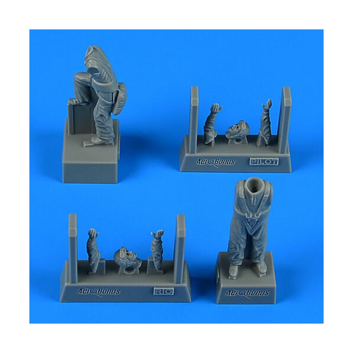 German WWII Pilot & Radioman for Fokker G-1, 1/48 - Aerobonus 480.239 German WWII Pilot & Radioman for Fokker G-1, 1/48 - Aerobonus 480.239