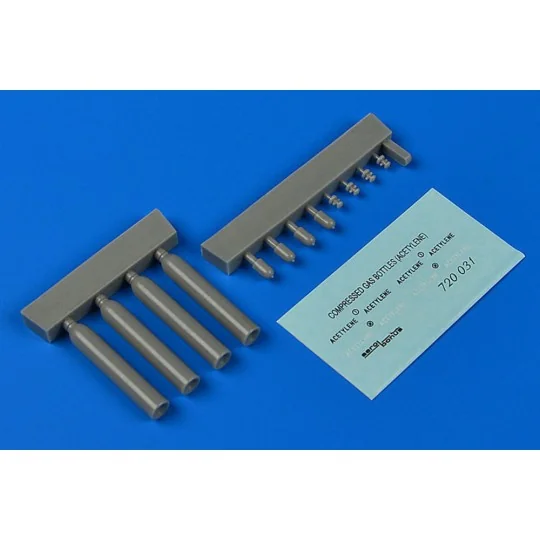 Compressed gas bottles- acetylene, 1/72 - Aerobonus 720031 Compressed gas bottles- acetylene, 1/72 - Aerobonus 720031