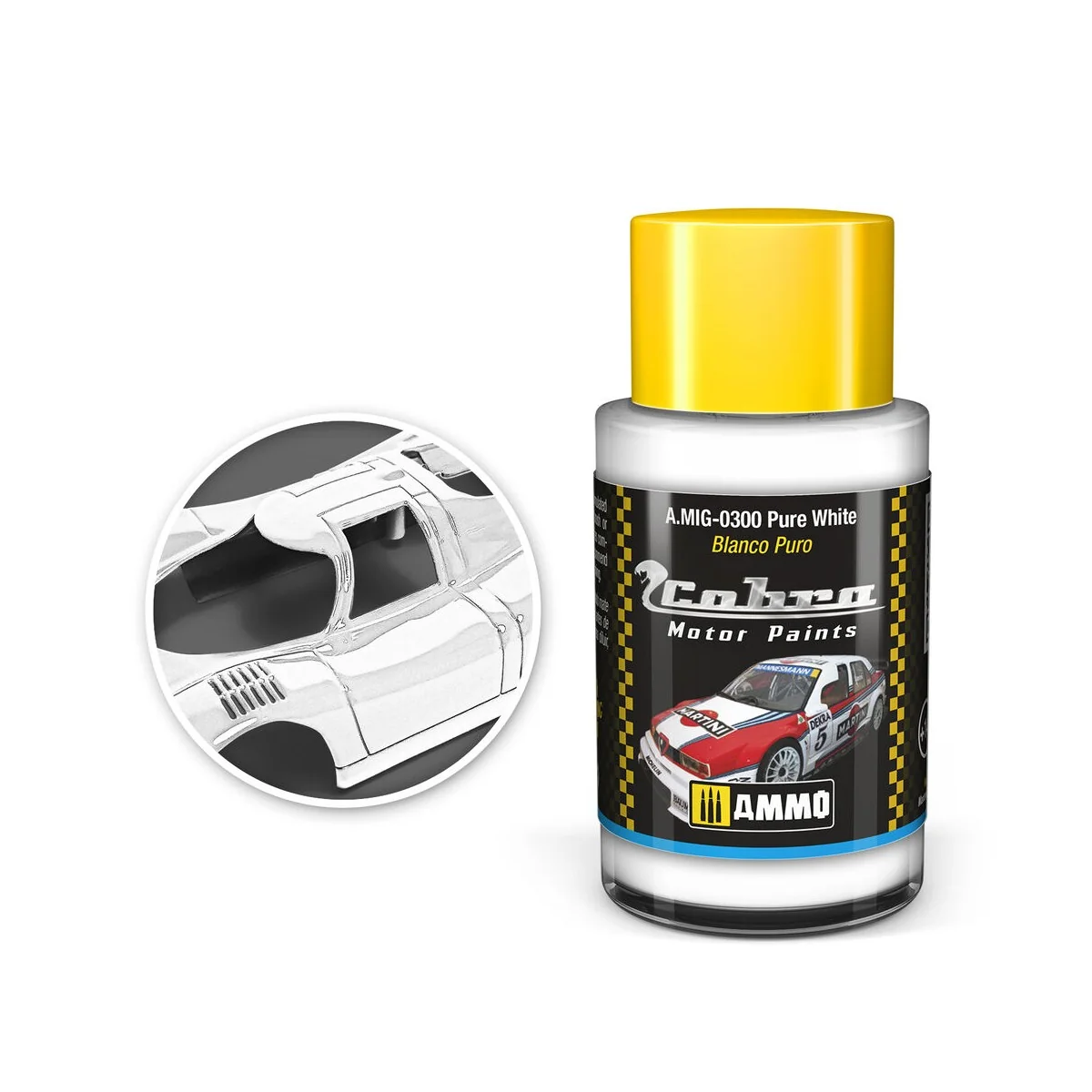 COBRA MOTOR Pure White - AMMO by MIG Jimenez A.MIG-0300 COBRA MOTOR Pure White - AMMO by MIG Jimenez A.MIG-0300