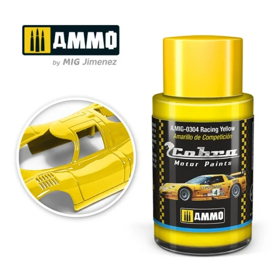 COBRA MOTOR Racing Yellow - AMMO by MIG Jimenez A.MIG-0304 COBRA MOTOR Racing Yellow - AMMO by MIG Jimenez A.MIG-0304