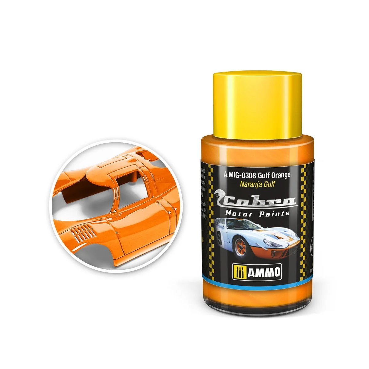 COBRA MOTOR Gulf Orange - AMMO by MIG Jimenez A.MIG-0308 COBRA MOTOR Gulf Orange - AMMO by MIG Jimenez A.MIG-0308