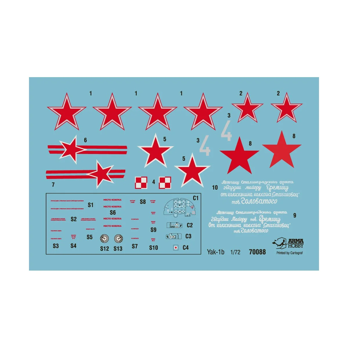 Jak-1b, 1/72 - Arma Hobby 70088