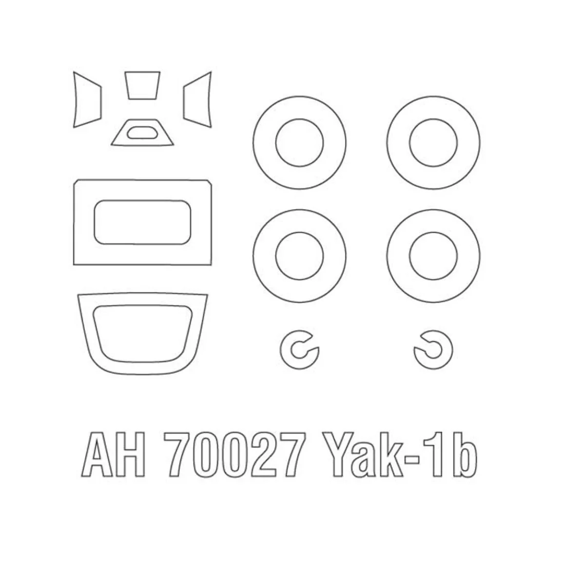 Jak-1b, 1/72 - Arma Hobby 70088