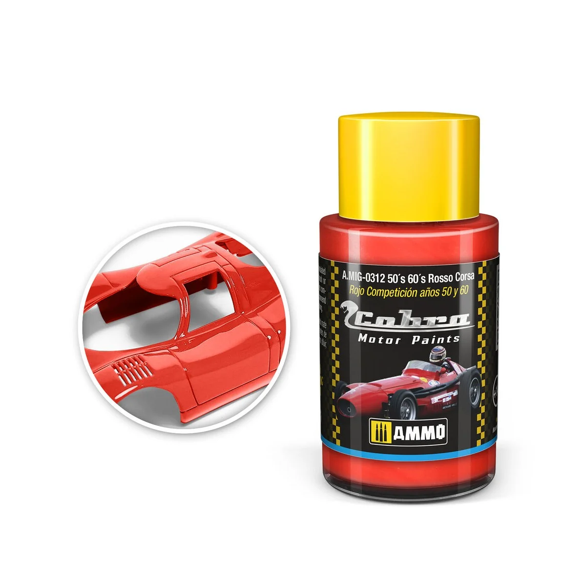 COBRA MOTOR 50´s 60´s Rosso Corsa - AMMO by MIG Jimenez A.MIG-0312