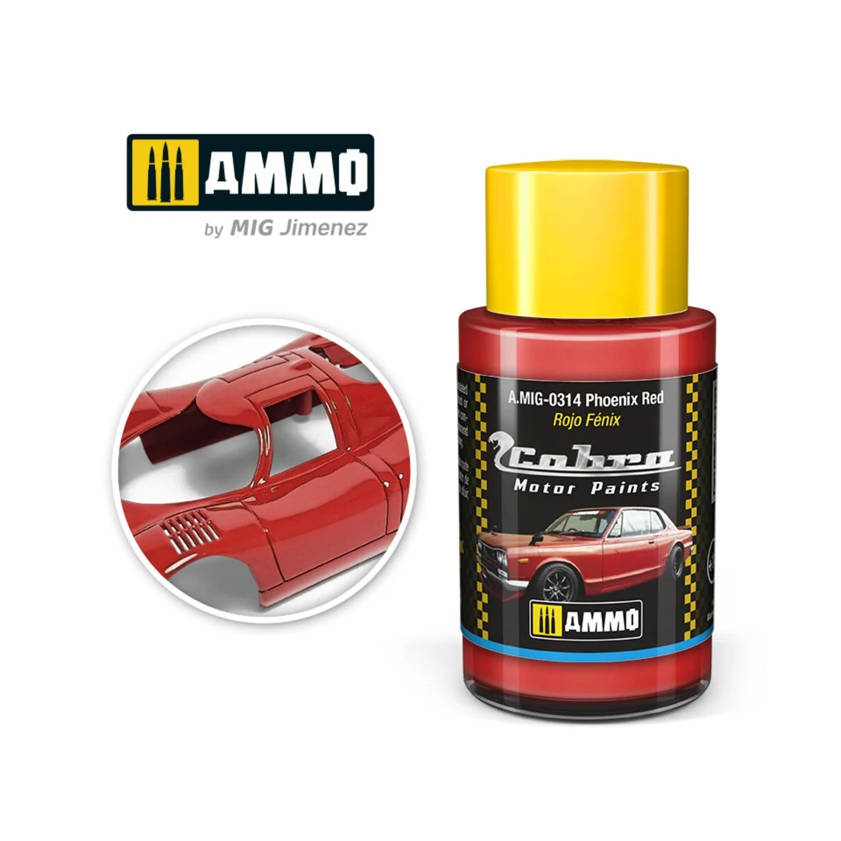 COBRA MOTOR Phoenix red - AMMO by MIG Jimenez A.MIG-0314 COBRA MOTOR Phoenix red - AMMO by MIG Jimenez A.MIG-0314