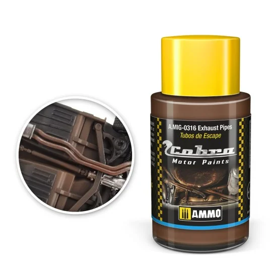 COBRA MOTOR Exhaust pipes - AMMO by MIG Jimenez A.MIG-0316