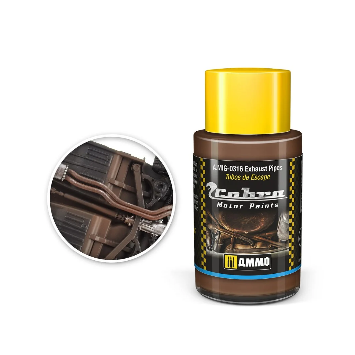 COBRA MOTOR Exhaust pipes - AMMO by MIG Jimenez A.MIG-0316