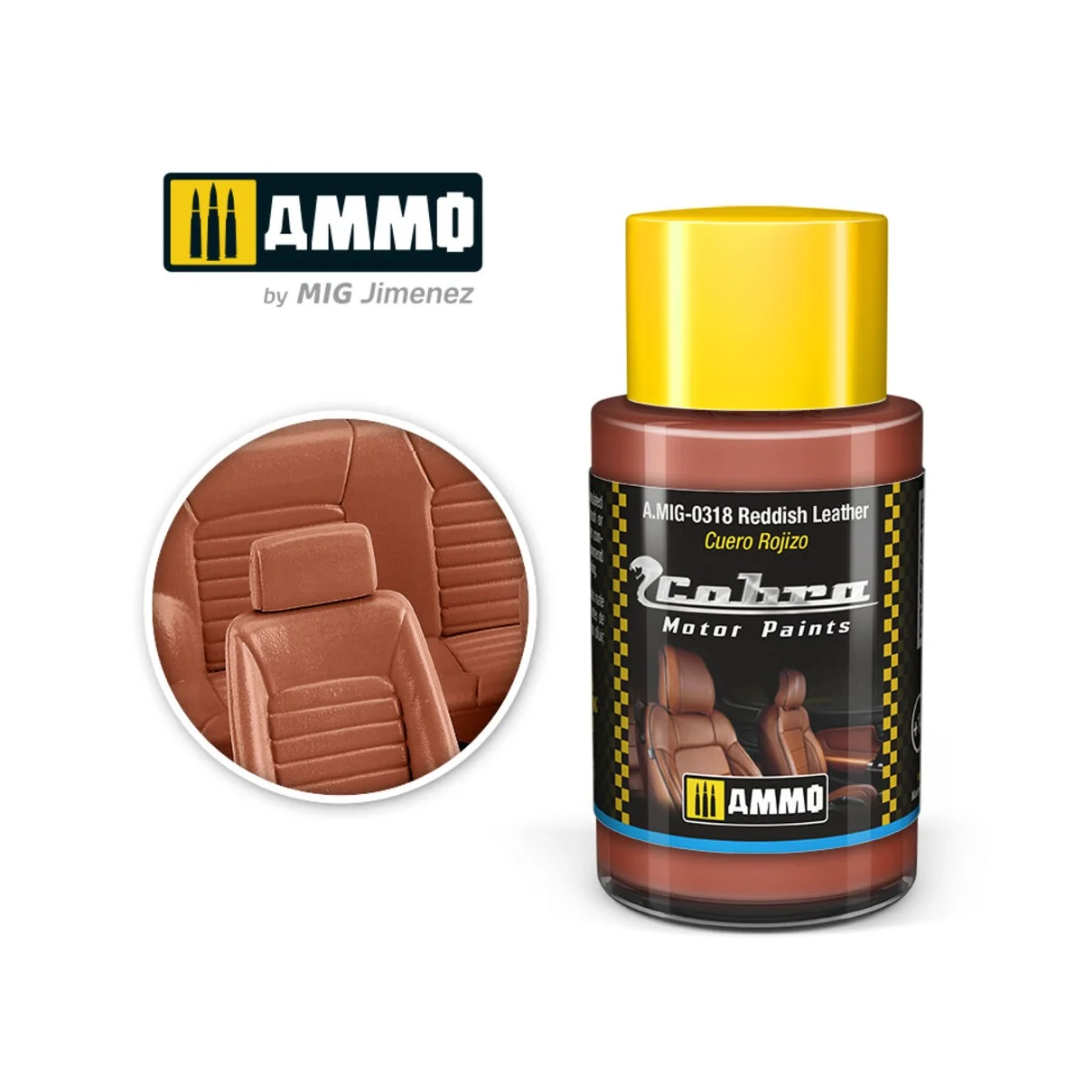 COBRA MOTOR Reddish Leather - AMMO by MIG Jimenez A.MIG-0318