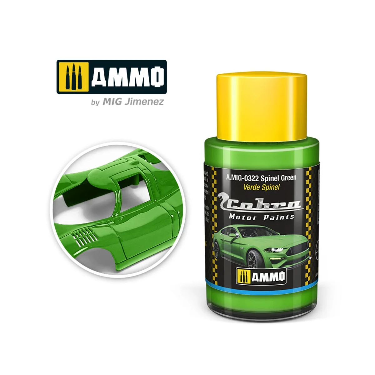 COBRA MOTOR Spinel Green - AMMO by MIG Jimenez A.MIG-0322 COBRA MOTOR Spinel Green - AMMO by MIG Jimenez A.MIG-0322
