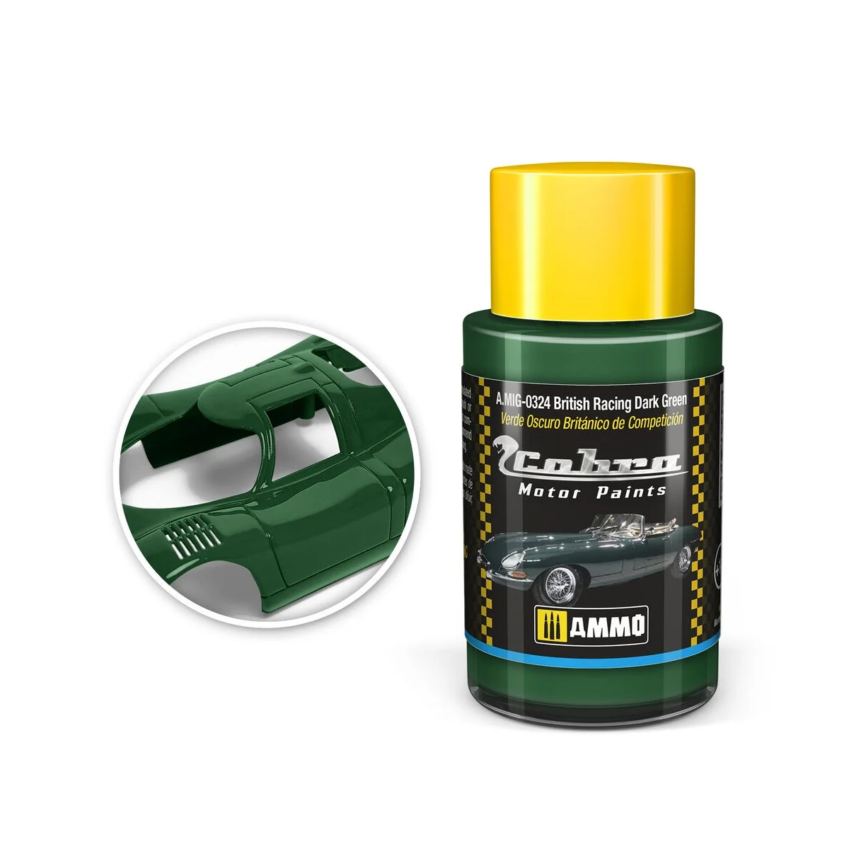 COBRA MOTOR British Racing Dark Green - AMMO by MIG Jimenez A.MIG-0324 COBRA MOTOR British Racing Dark Green - AMMO by MIG Jimenez A.MIG-0324