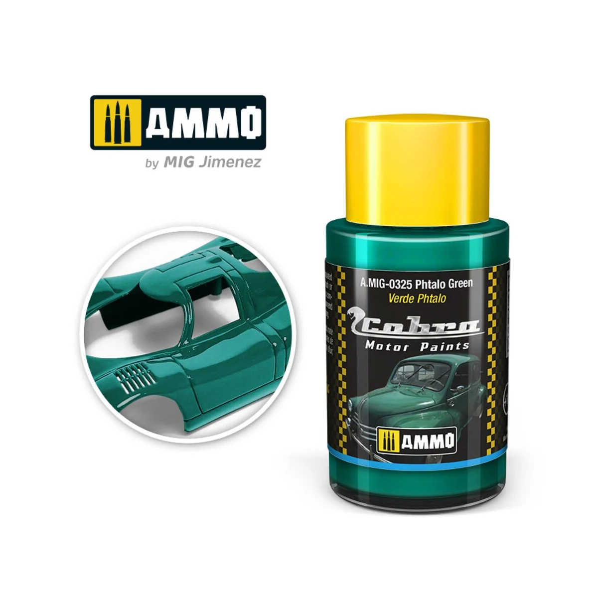 COBRA MOTOR Phtalo green - AMMO by MIG Jimenez A.MIG-0325