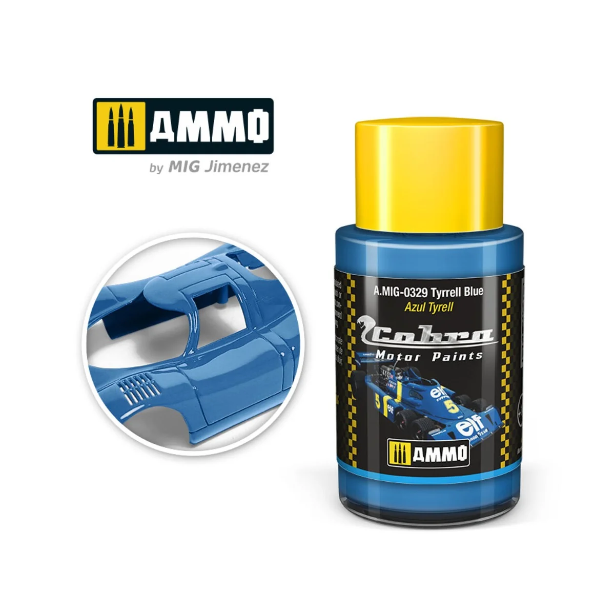 COBRA MOTOR Tyrrell Blue - AMMO by MIG Jimenez A.MIG-0329 COBRA MOTOR Tyrrell Blue - AMMO by MIG Jimenez A.MIG-0329