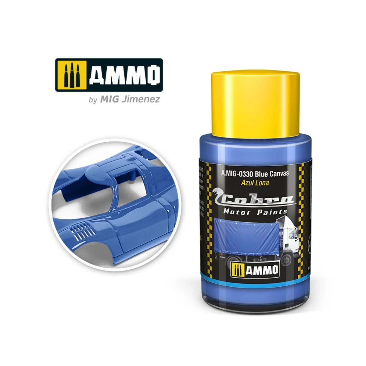 COBRA MOTOR Blue Canvas - AMMO by MIG Jimenez A.MIG-0330