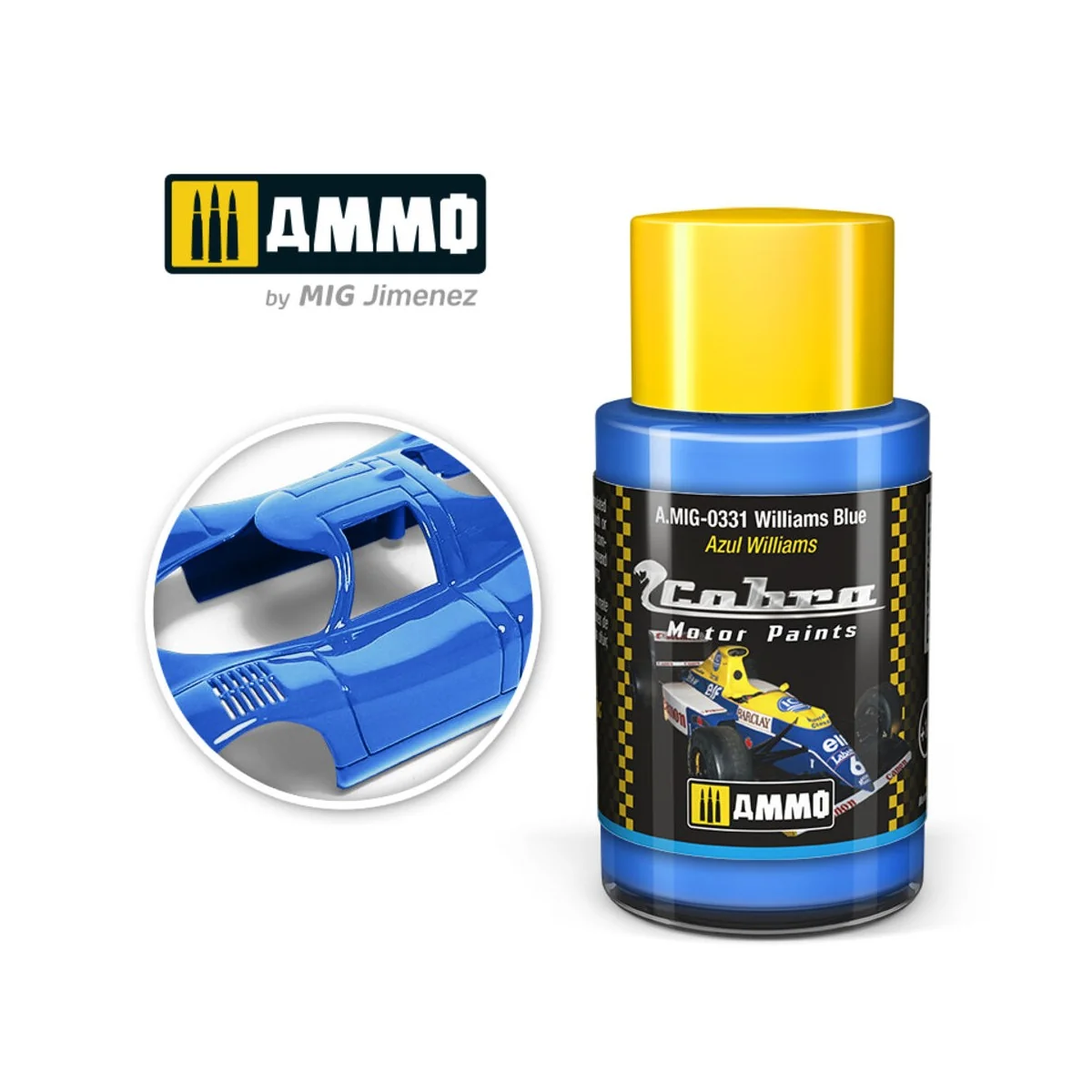 COBRA MOTOR Williams Blue - AMMO by MIG Jimenez A.MIG-0331
