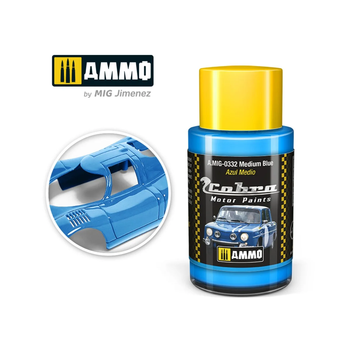 COBRA MOTOR Medium Blue - AMMO by MIG Jimenez A.MIG-0332 COBRA MOTOR Medium Blue - AMMO by MIG Jimenez A.MIG-0332