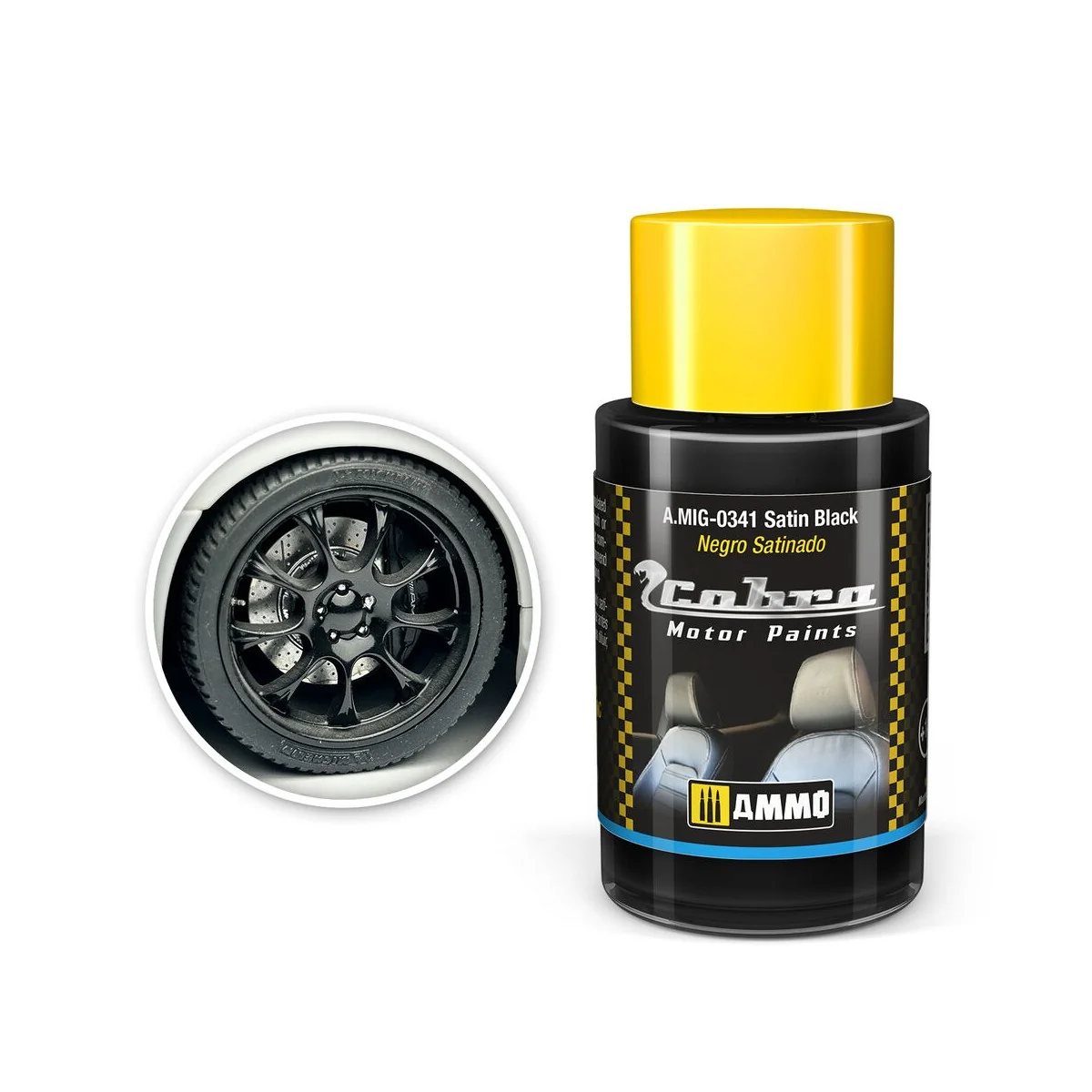 COBRA MOTOR Satin Black - AMMO by MIG Jimenez A.MIG-0341