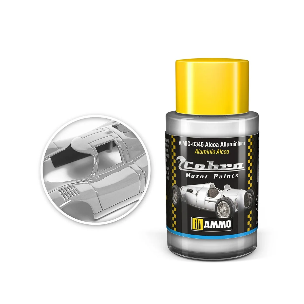 COBRA MOTOR Alcoa Alluminium - AMMO by MIG Jimenez A.MIG-0345 COBRA MOTOR Alcoa Alluminium - AMMO by MIG Jimenez A.MIG-0345