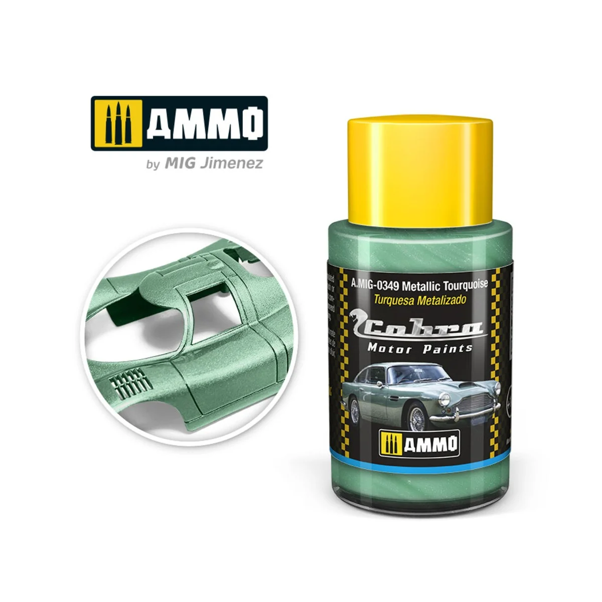 COBRA MOTOR Metallic Tourquoise - AMMO by MIG Jimenez A.MIG-0349