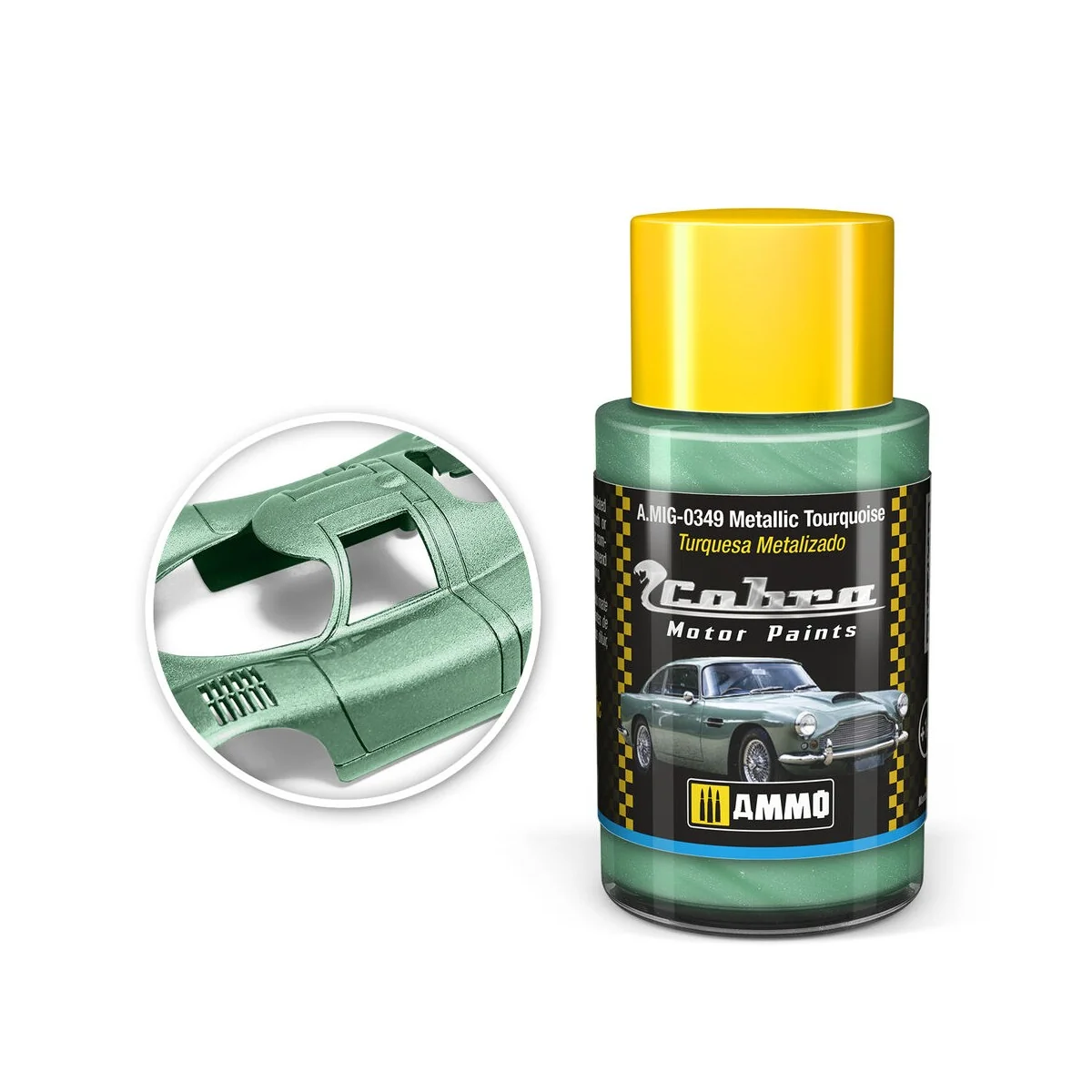 COBRA MOTOR Metallic Tourquoise - AMMO by MIG Jimenez A.MIG-0349 COBRA MOTOR Metallic Tourquoise - AMMO by MIG Jimenez A.MIG-0349