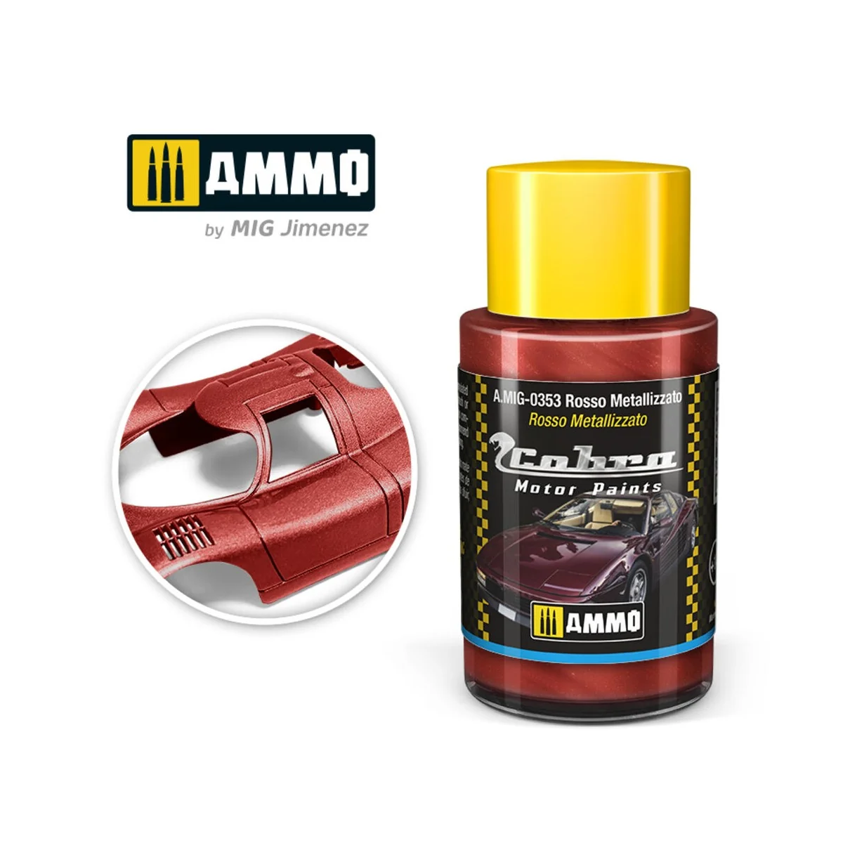 COBRA MOTOR Rosso Metallizzato - AMMO by MIG Jimenez A.MIG-0353