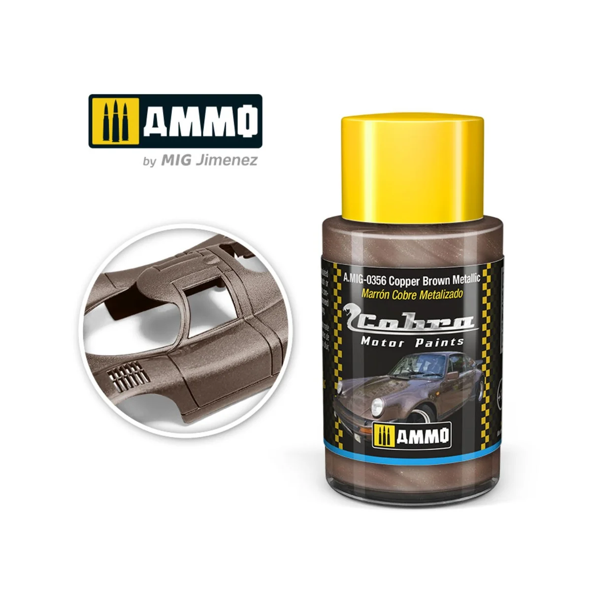 COBRA MOTOR Copper Brown Metallic - AMMO by MIG Jimenez A.MIG-0356