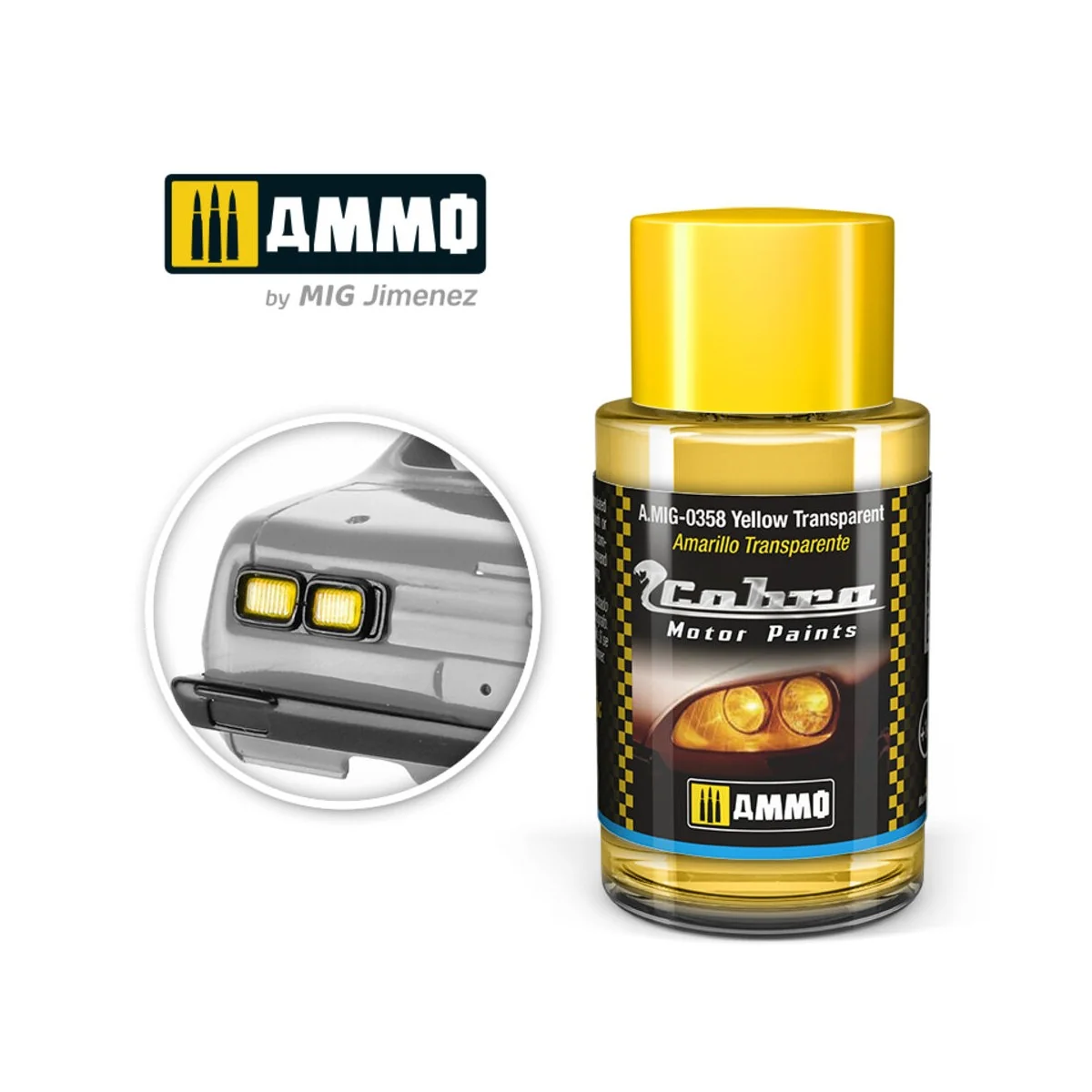 COBRA MOTOR Yellow transparent - AMMO by MIG Jimenez A.MIG-0358