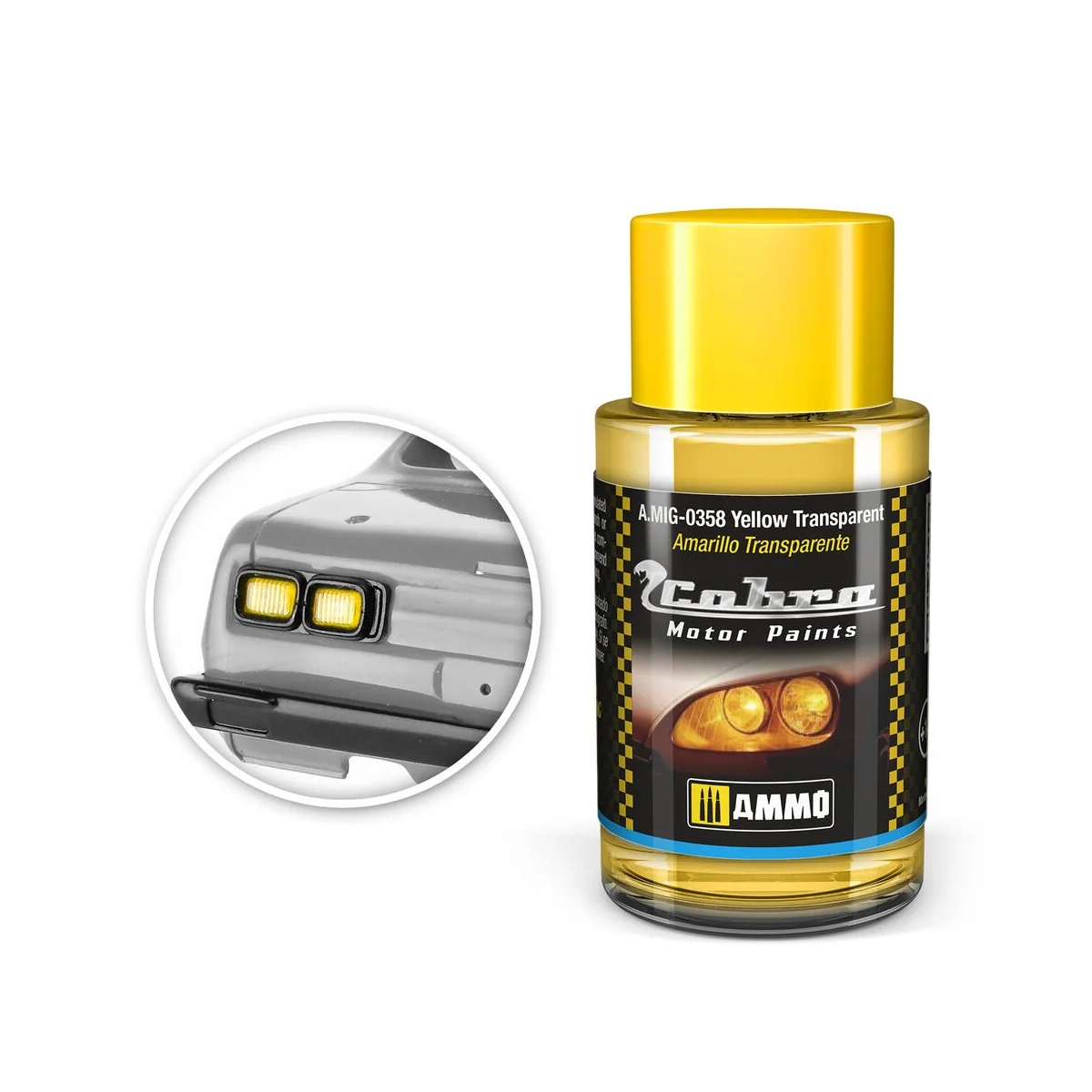 COBRA MOTOR Yellow transparent - AMMO by MIG Jimenez A.MIG-0358