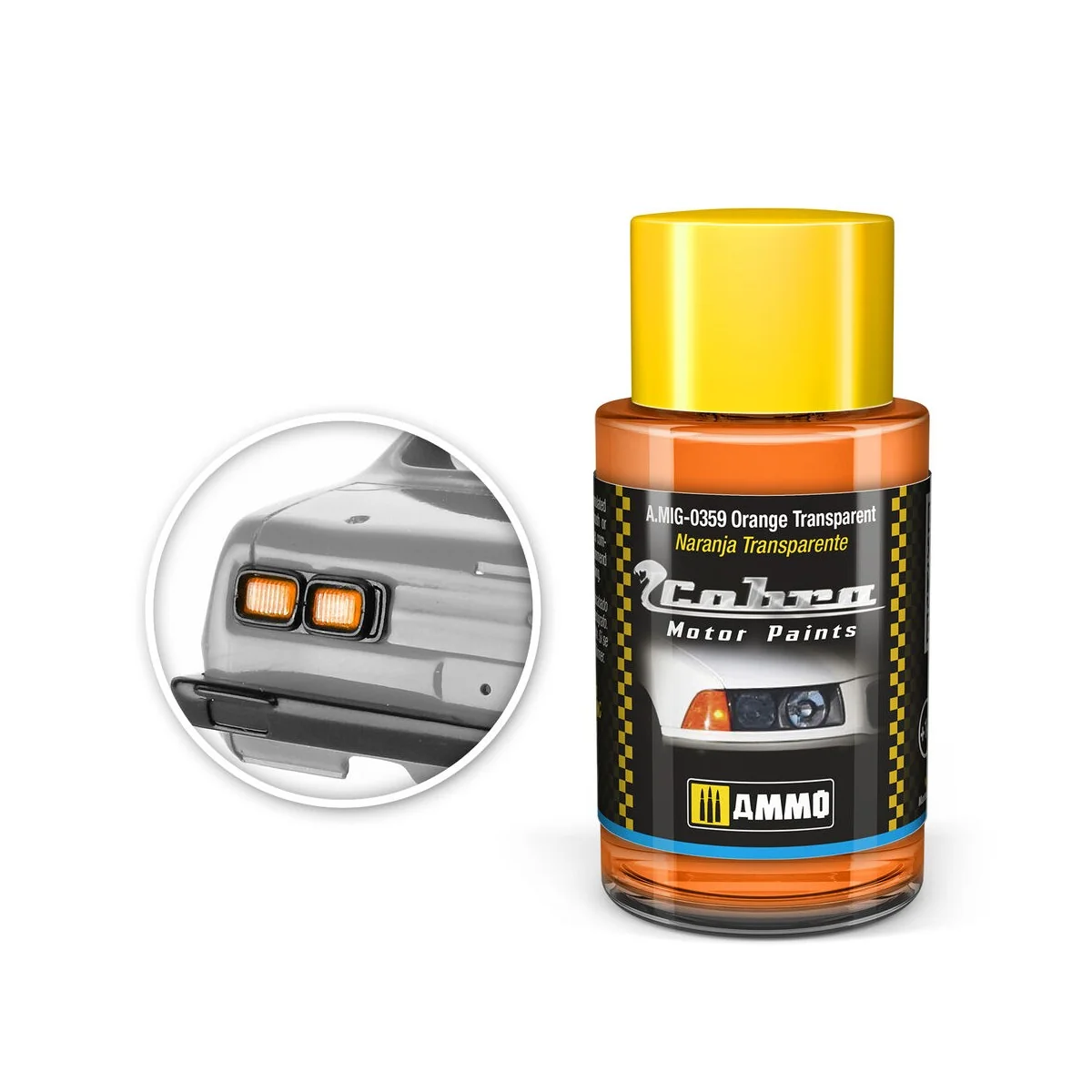 COBRA MOTOR Orange transparent - AMMO by MIG Jimenez A.MIG-0359 COBRA MOTOR Orange transparent - AMMO by MIG Jimenez A.MIG-0359