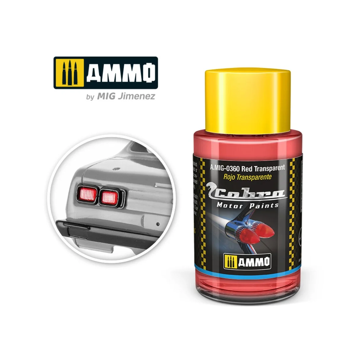 COBRA MOTOR Red Transparent - AMMO by MIG Jimenez A.MIG-0360
