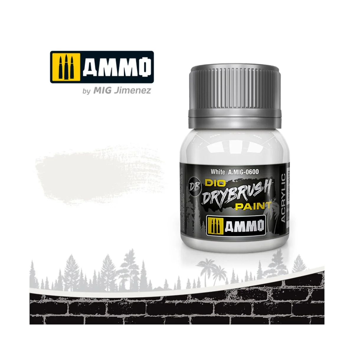 DRYBRUSH White - AMMO by MIG Jimenez A.MIG-0600 DRYBRUSH White - AMMO by MIG Jimenez A.MIG-0600