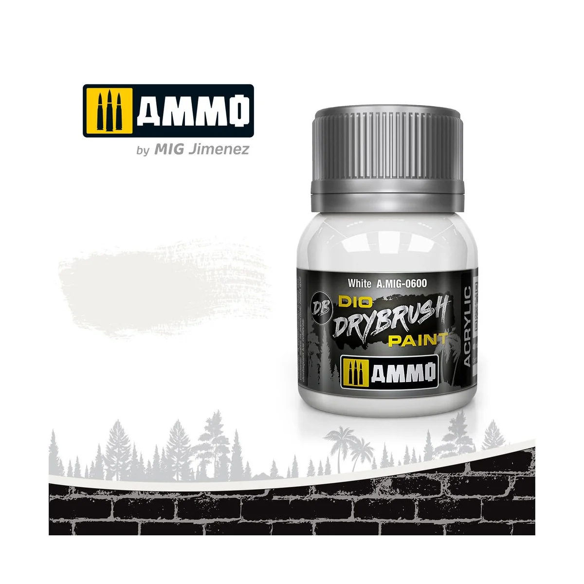 DRYBRUSH White - AMMO by MIG Jimenez A.MIG-0600 DRYBRUSH White - AMMO by MIG Jimenez A.MIG-0600