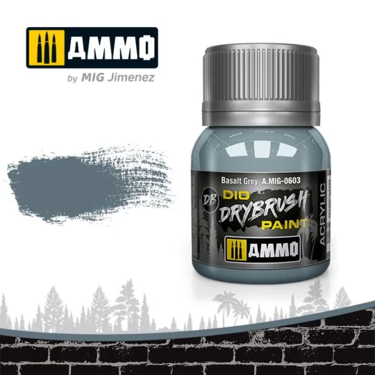 DRYBRUSH Basalt Grey - AMMO by MIG Jimenez A.MIG-0603 DRYBRUSH Basalt Grey - AMMO by MIG Jimenez A.MIG-0603