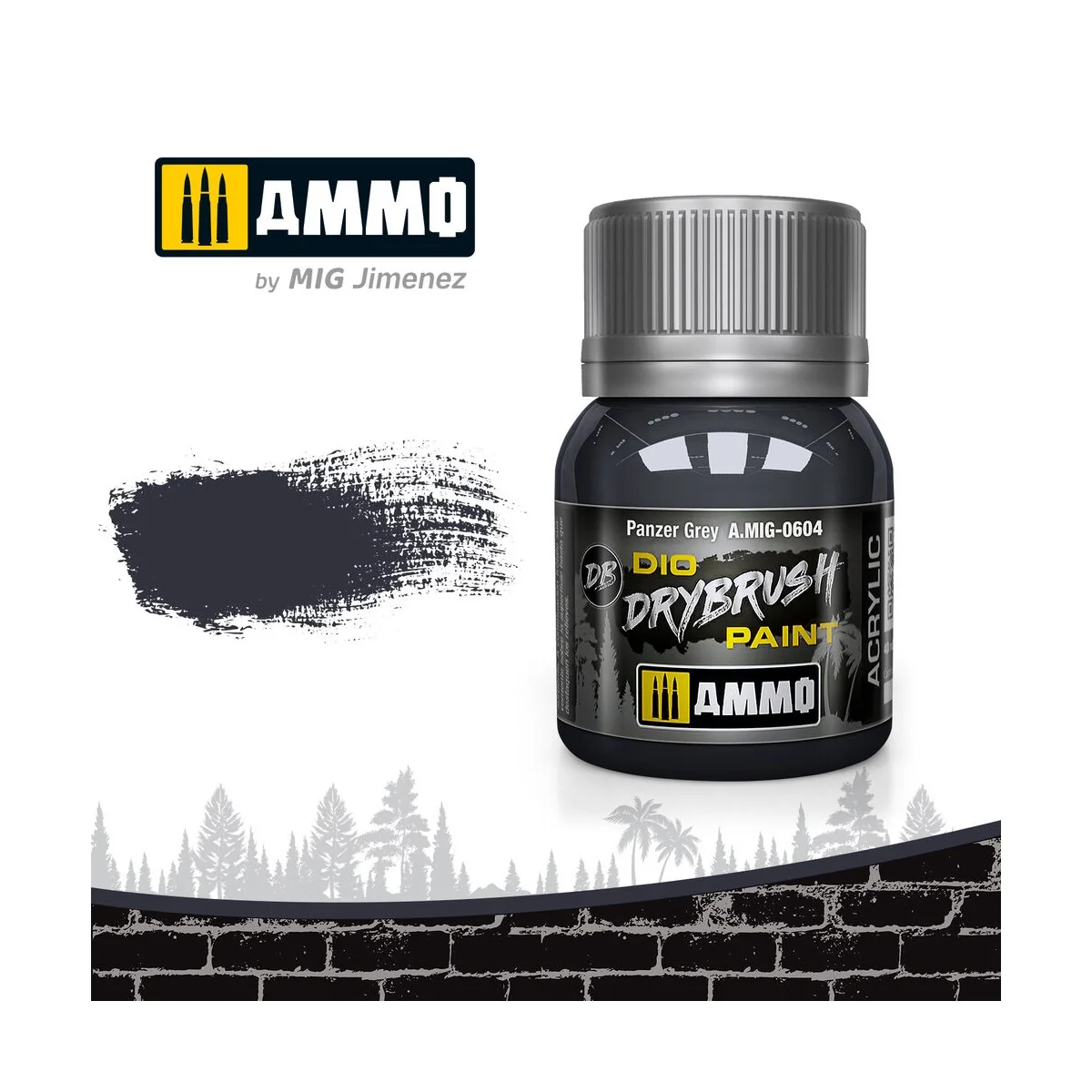 DRYBRUSH Panzer Grey - AMMO by MIG Jimenez A.MIG-0604