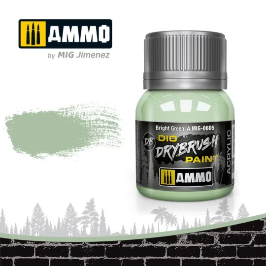 DRYBRUSH Bright Green - AMMO by MIG Jimenez A.MIG-0605 DRYBRUSH Bright Green - AMMO by MIG Jimenez A.MIG-0605