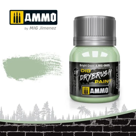 DRYBRUSH Bright Green - AMMO by MIG Jimenez A.MIG-0605 DRYBRUSH Bright Green - AMMO by MIG Jimenez A.MIG-0605