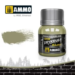 DRYBRUSH Medium Green - AMMO by MIG Jimenez A.MIG-0606