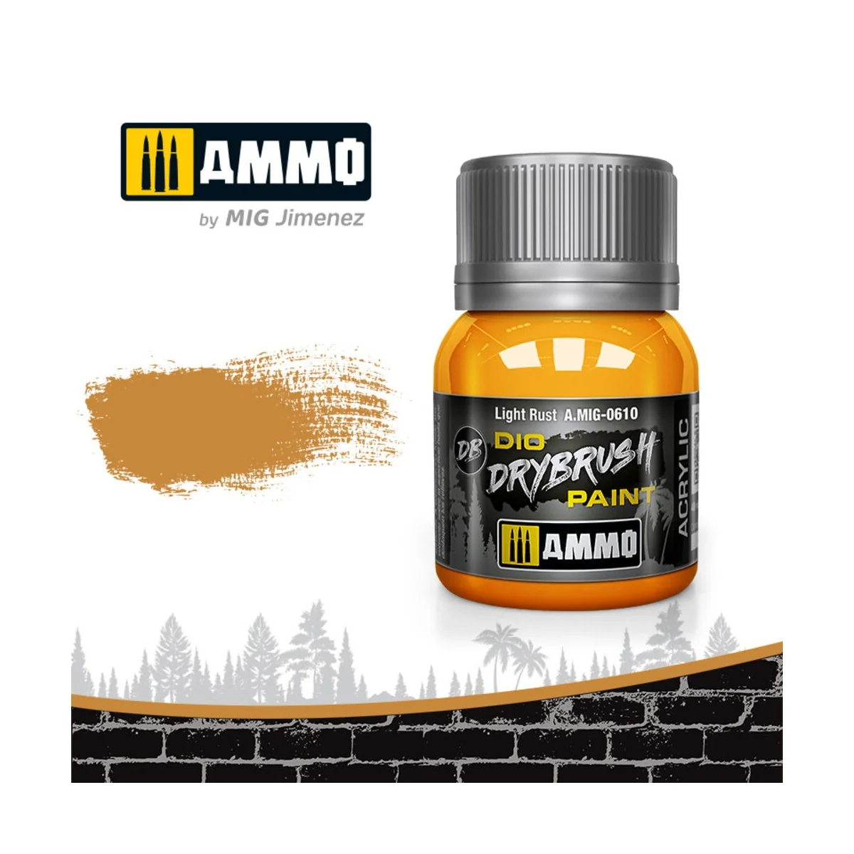 DRYBRUSH Light Rust - AMMO by MIG Jimenez A.MIG-0610