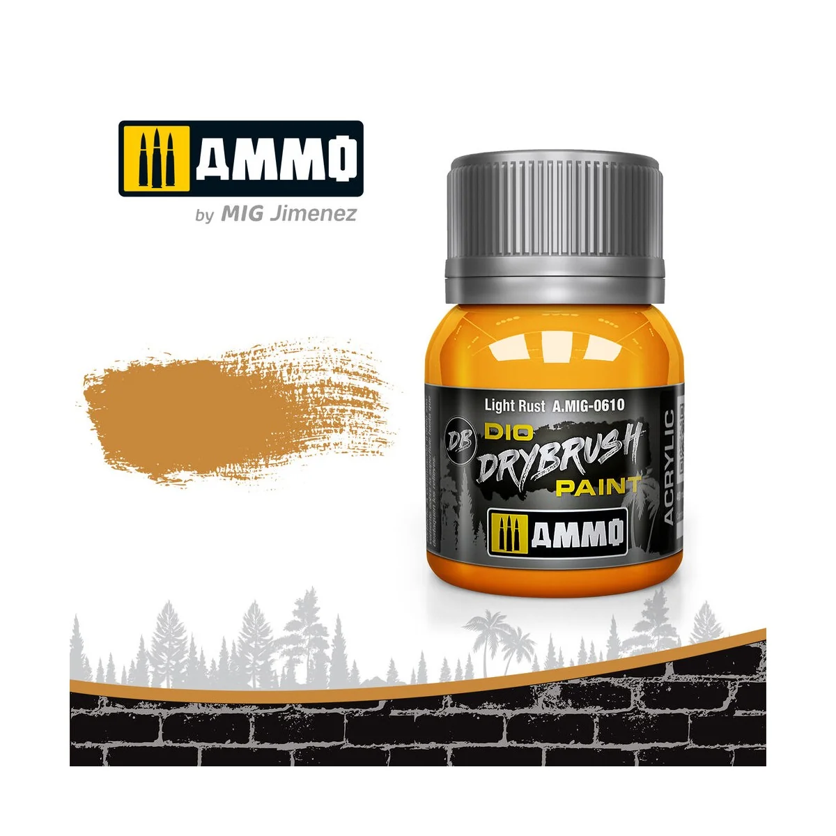 DRYBRUSH Light Rust - AMMO by MIG Jimenez A.MIG-0610