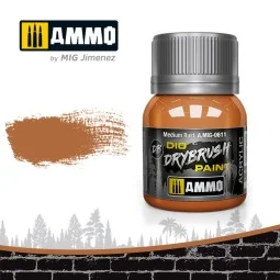 DRYBRUSH Medium Rust - AMMO by MIG Jimenez A.MIG-0611