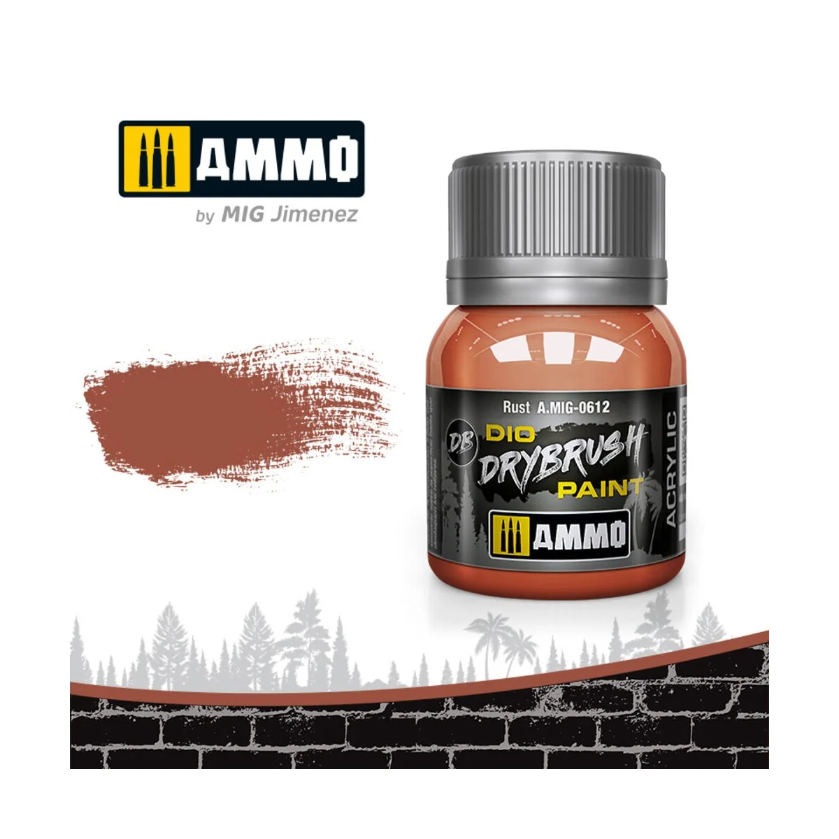 DRYBRUSH Rust - AMMO by MIG Jimenez A.MIG-0612 DRYBRUSH Rust - AMMO by MIG Jimenez A.MIG-0612