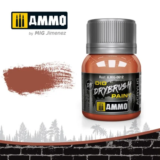 DRYBRUSH Rust - AMMO by MIG Jimenez A.MIG-0612 DRYBRUSH Rust - AMMO by MIG Jimenez A.MIG-0612
