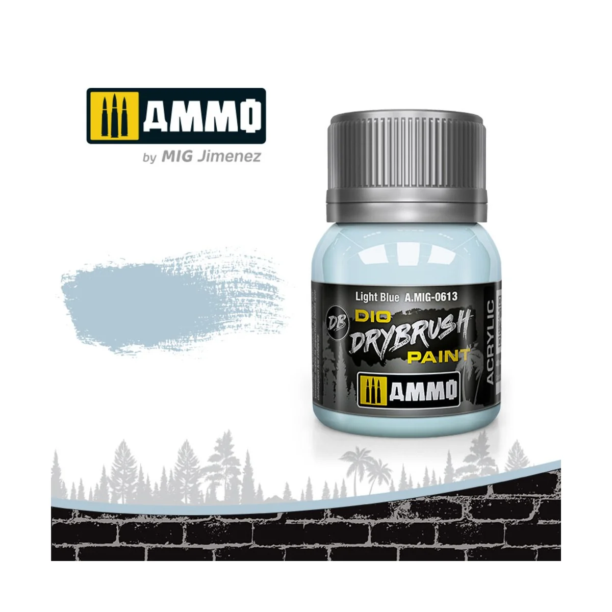 DRYBRUSH Light Blue - AMMO by MIG Jimenez A.MIG-0613 DRYBRUSH Light Blue - AMMO by MIG Jimenez A.MIG-0613