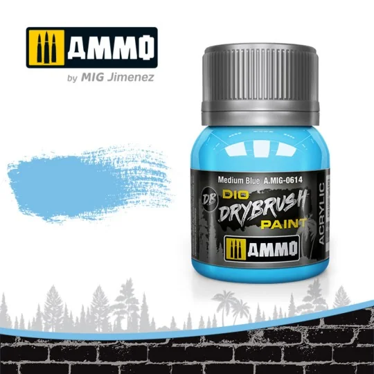DRYBRUSH Medium Blue - AMMO by MIG Jimenez A.MIG-0614