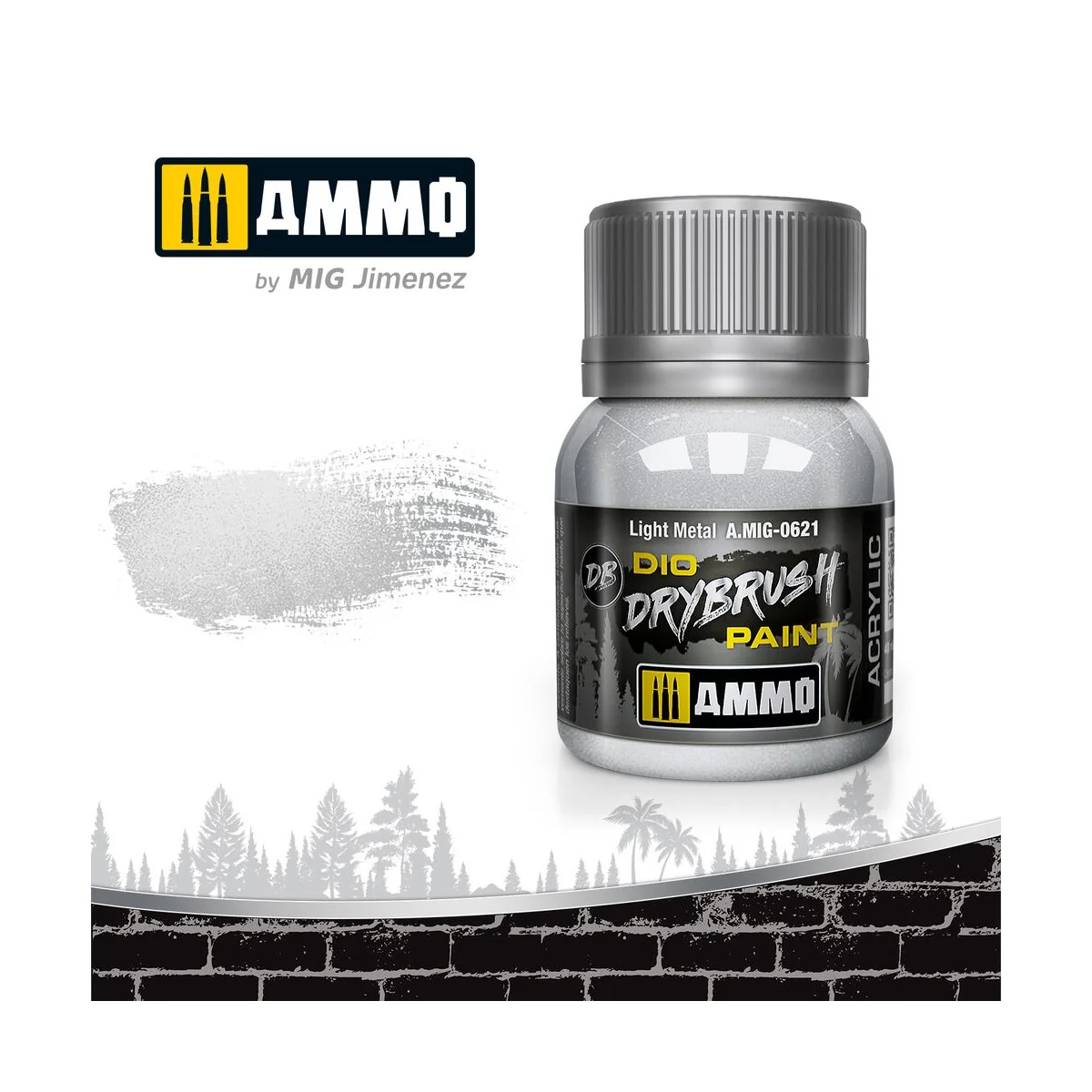 DRYBRUSH Light Metal - AMMO by MIG Jimenez A.MIG-0621