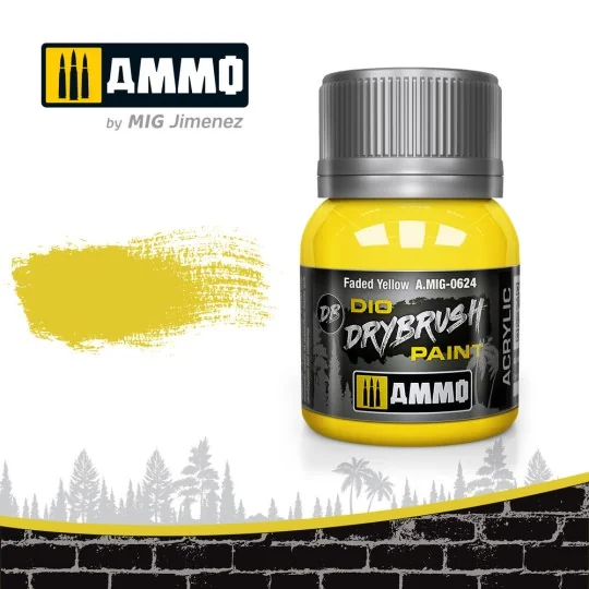 DRYBRUSH Faded Yellow - AMMO by MIG Jimenez A.MIG-0624