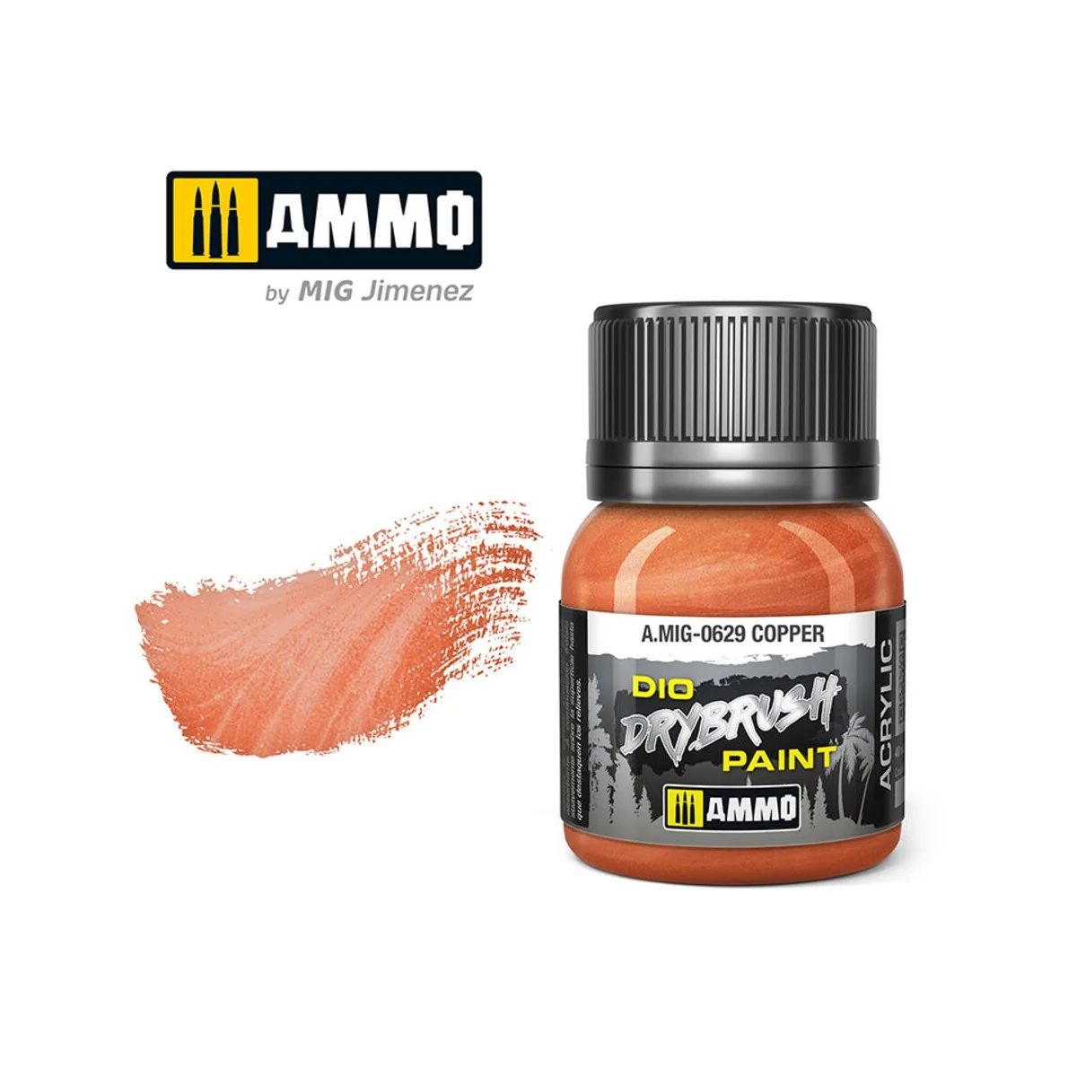 DRYBRUSH Copper - AMMO by MIG Jimenez A.MIG-0629 DRYBRUSH Copper - AMMO by MIG Jimenez A.MIG-0629