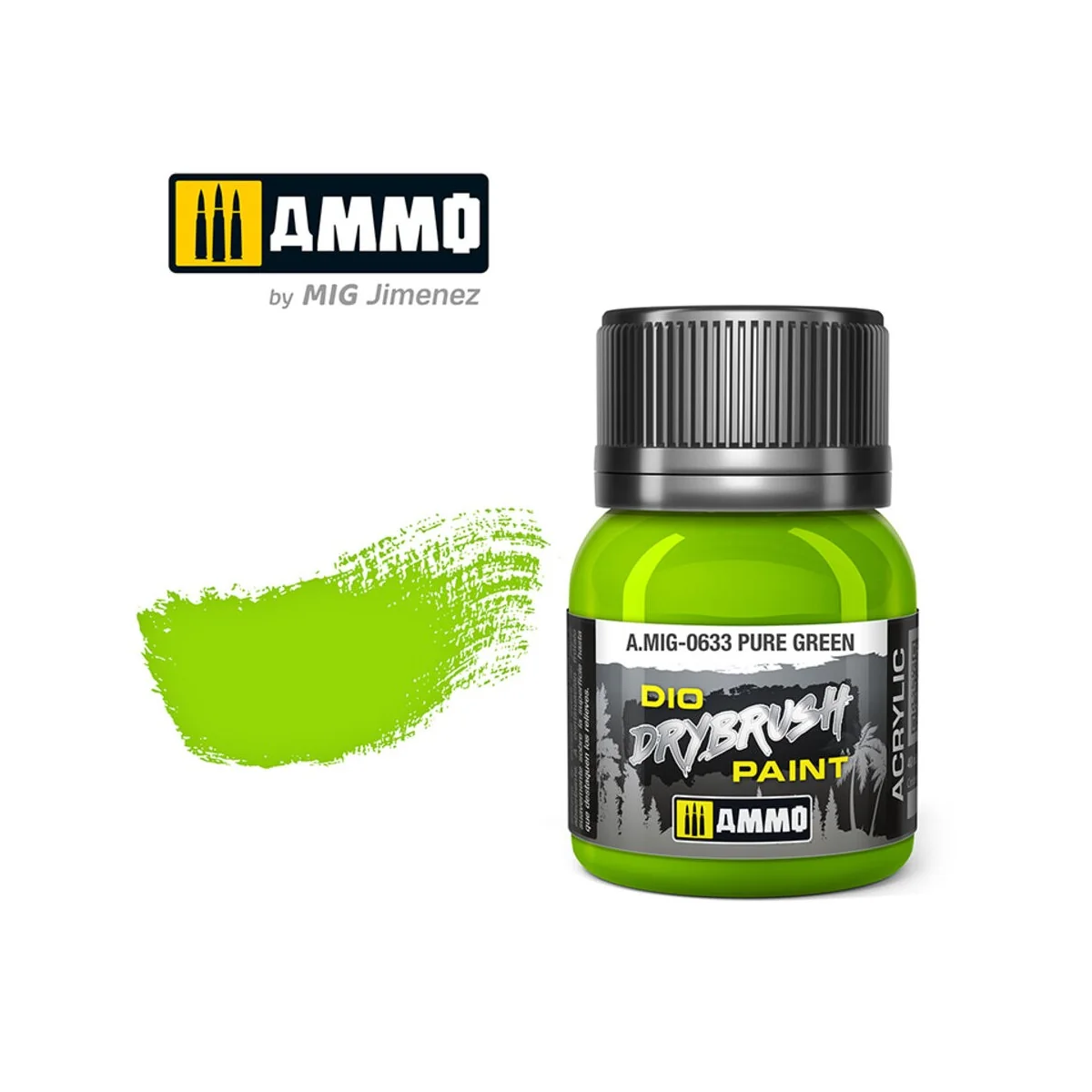 DRYBRUSH Pure Green  - AMMO by MIG Jimenez A.MIG-0633